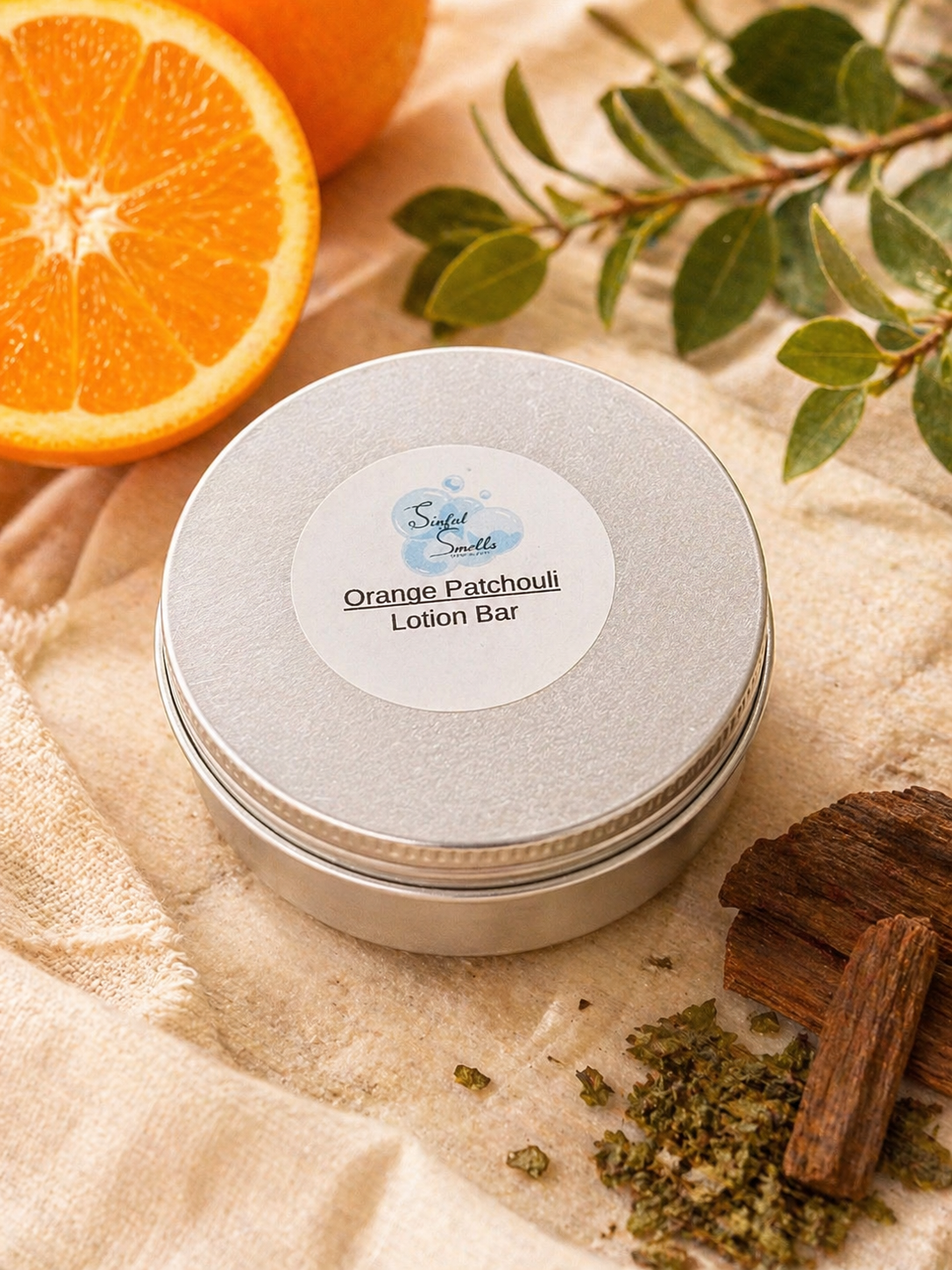Orange Patchouli Lotion bar
