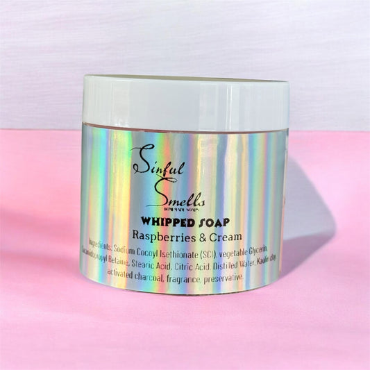 Raspberries & Cream Whipped soap