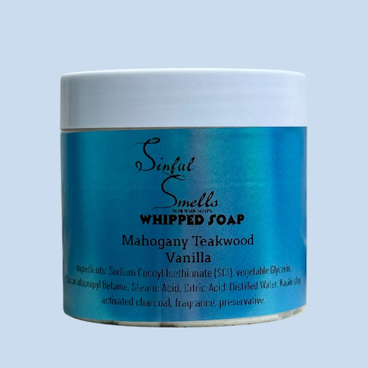 Mahogany Teakwood Vanilla Whipped Soap